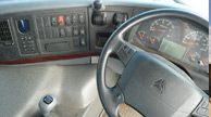 Interior of the truck